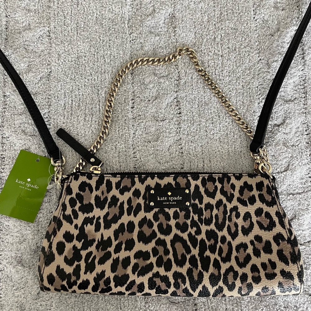 Kate Spade New York (NWT) Grove Street Leopard Jane Crossbody